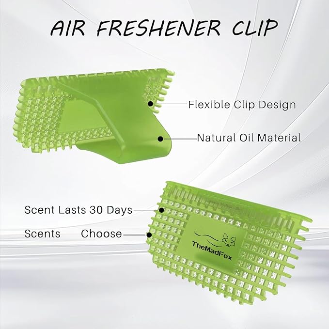 12 Pack Toilet Bowl Freshener Clip, Eco Bowl Clip Air Freshener for Bathroom, Odor Eliminator with Natural Cucumber Scent, Long Lasting Up to 30 Days, Discreet Secure Clip for Toilet Rim
