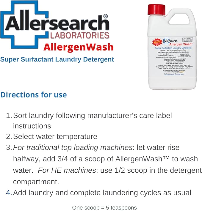 Allersearch AllergenWash 24 Oz Laundry Detergent