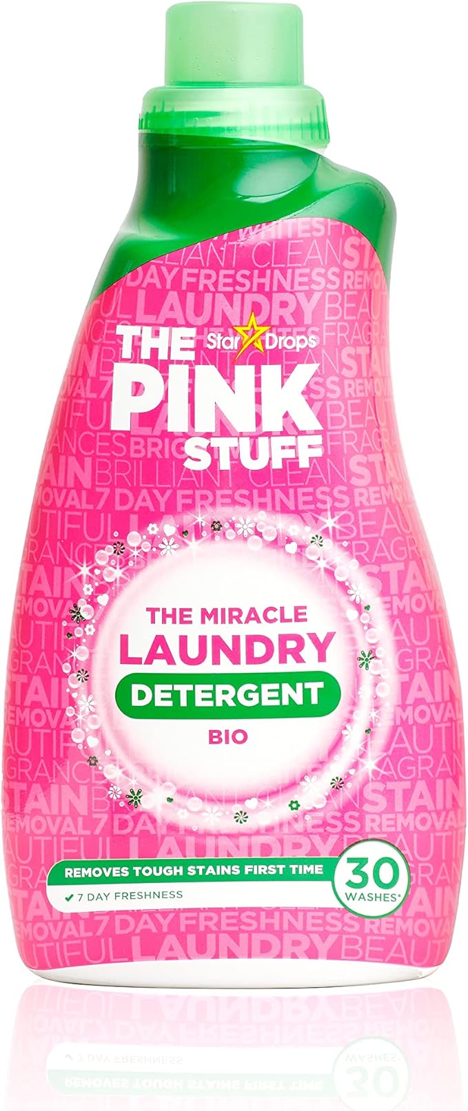 Stardrops - The Pink Stuff - The Miracle Laundry Detergent Bio Liquid - 32oz Pack of 2