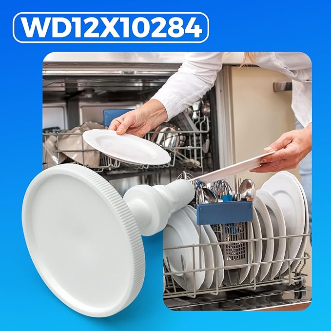 WD12X10284 Rinse Aid Fill Cap for GE Hotpoint JC Penney Kenmore and Montgomery Ward Dishwashers Rinse Aid Dispenser Cap WD12X24238 Fill Cap Assembly Replaces WD12X409 WD12X10024 1472897