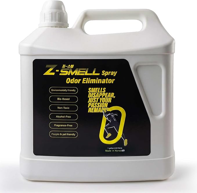 Z-Spray Odor Eliminator Spray – Bio-Based Enzyme Spray, Unscented & Made with No Harsh Chemicals – For Shoes, Pets, Gear, Car & Home – Safe for Kids & Animals – 4000mL