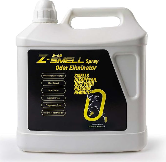 Z-Spray Odor Eliminator Spray – Bio-Based Enzyme Spray, Unscented & Made with No Harsh Chemicals – For Shoes, Pets, Gear, Car & Home – Safe for Kids & Animals – 4000mL