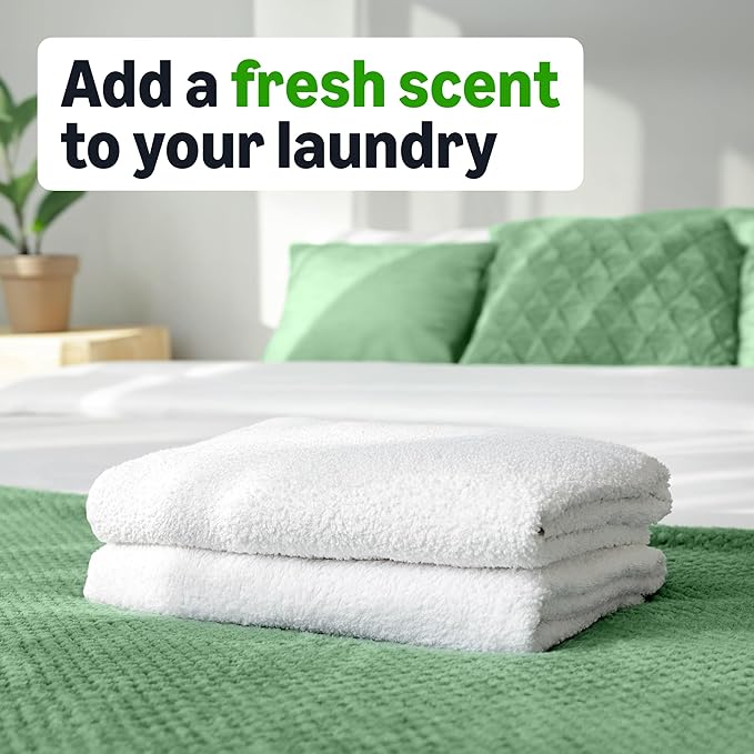 Amazon Basics Dryer Sheets Laundry Fabric Softener, Fresh Scent, Reduces Static, Softens Clothes, Fights Wrinkles, 160 Count