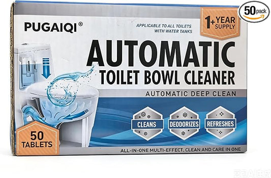 Toilet Bowl Cleaning Tablets, Continuous Cleaning ActionDrop-in Tank Cleaner Tablets for Toilets, Fresh Lemon Scent, No Scrubbing Required, Safe for All Toilet Types-666GOOD