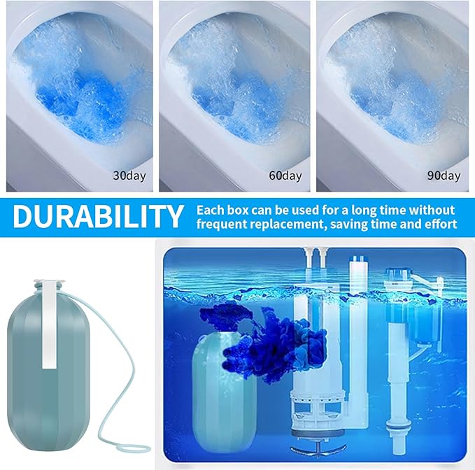 4PCS Krazy Klean Toilet Cleaner, Krazy Clean Toilet Cleaner, Krazy Klean Pro Toilet Cleaner, Krazy Klean Automatic Toilet Bowl Cleaner Cleans, Crazy Clean Toilet Bowl Cleaner