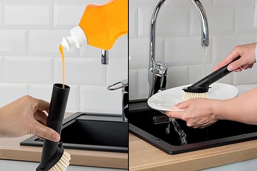 Eco Soap Dispensing Brush Set