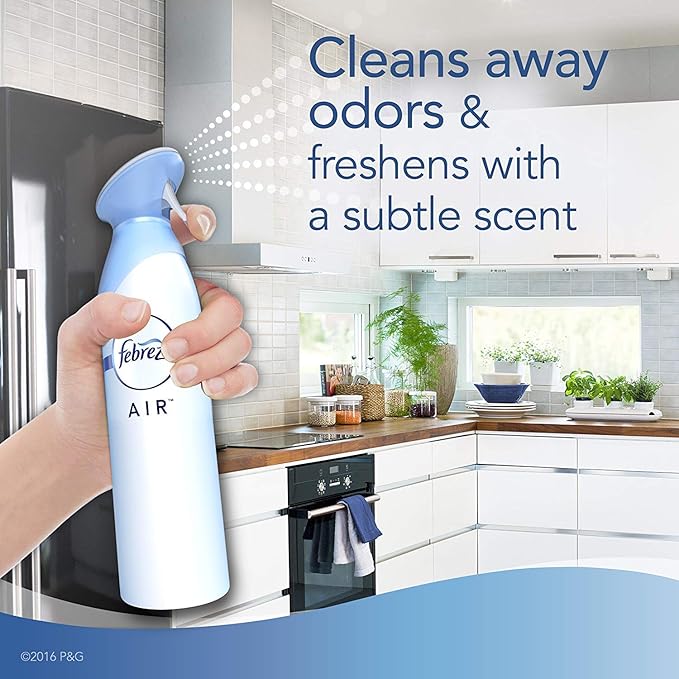 Febreze Air Freshener Bundle, Gain Original (2 Air Effects, 2 Car Vent Clips, 1 Small Spaces Air Freshener Kit)