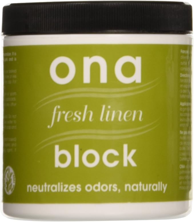 Ona Products ON10051 Ona Block Fresh Linen, 6 Ounce Automotive-air-fresheners, 6 oz, Natural