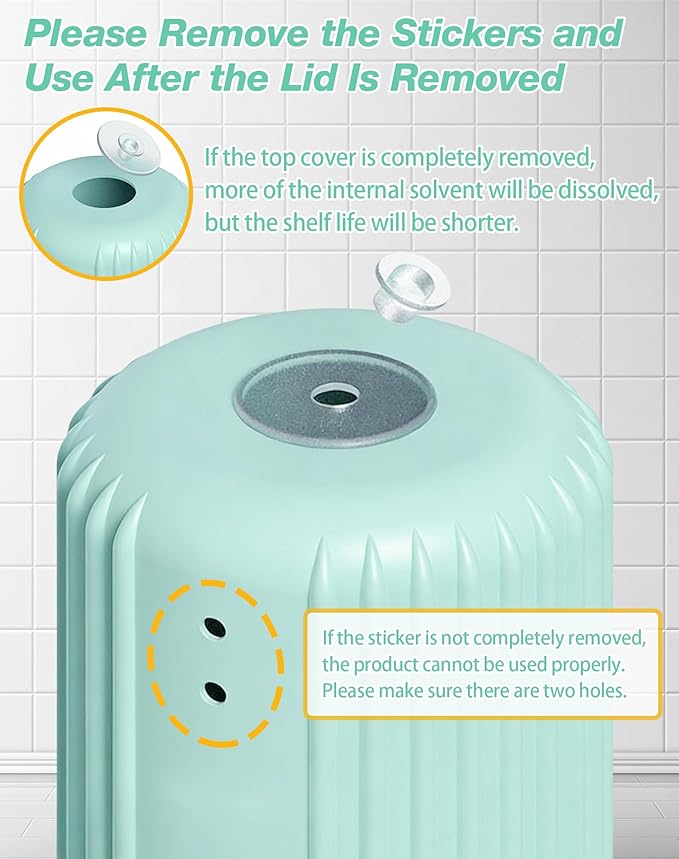 Toilet Cleaner - Hands-Free Automatic Toilet Tank Cleaner - Long-Lasting Hard Water Descaler Septic Safe & Chemical-Free for Home & Commercial Use (1)