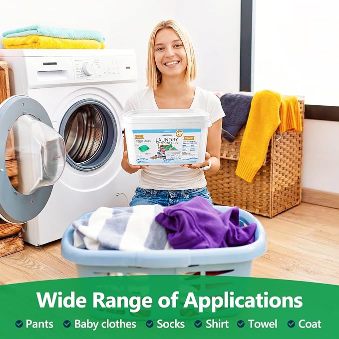 240 Pack Laundry Detergent Pods- 5-in-1 Stain Remover Laundry Soap Pods- Ultra Concentrated,Dissolvable Detergent Pods Bulk for Washing Machines,Linen Scent