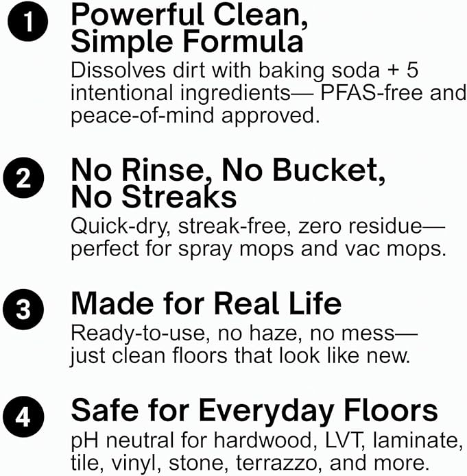 Quick Shine Hard Surface Pet Floor Cleaner 27 oz | Ready to Use, Removes Dirt, Streak Free, No Rinse | Hardwood, Laminate, Luxury Vinyl Plank LVT, & Tile | Safer for Kids, Pets & Our Environment