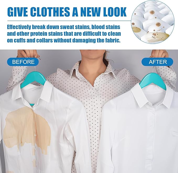 Non Ionic Clothing Emulsifier Stain Remover,Powerful Laundry Stain Remover Spray,Non Ionic Emulsifier Clothing Cleaner, Active Enzyme Laundry for Clothes (2PCS *60ML)