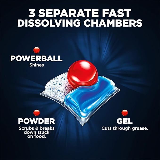 Finish - Quantum with Activblu Technology - 100 Tabs - Dishwasher Detergent - Powerball - Ultimate Clean and Shine - Dishwashing Tablets - Dish Tabs 50ct (Pack of 2)