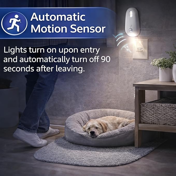 Self Cleaning UV Toilet Sanitizer and Night Light, Toilet Sanitizer and Night Light, Smart Easy Tool-Free Installation for Restroom, Washing Machine, Cabinet (2 Pcs)
