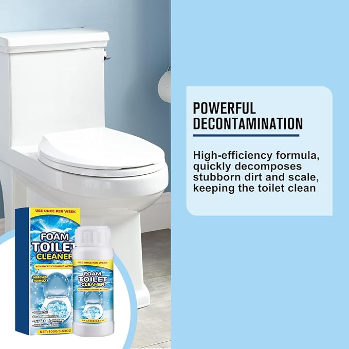 2PCS Foam Toilet Cleaner,2025 New Toilet Bowl Cleaner,Advanced Bathroom Cleaner for Home,Powerful Instant Bowl Cleaners for Toilets Squatting Pans