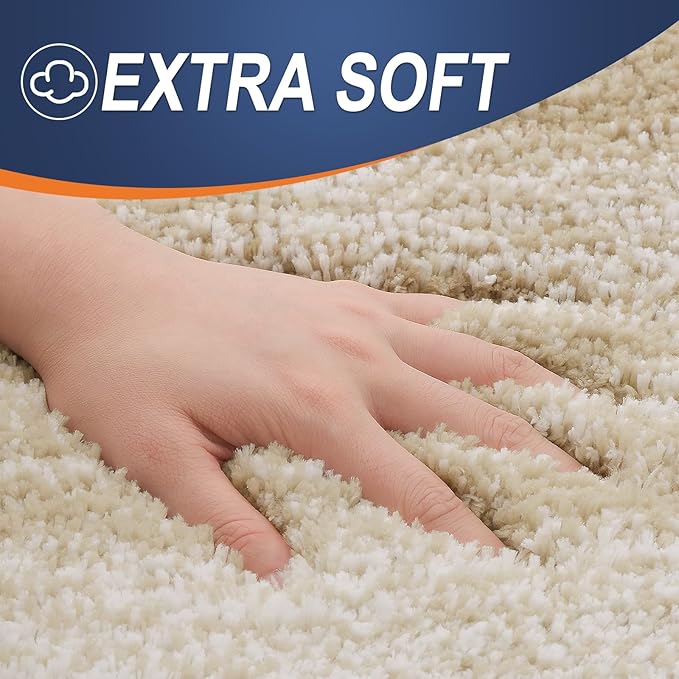 OLANLY Bathroom Runner Rugs Mat 70x24, Extra Soft Absorbent Microfiber Bath Rugs, Rubber Backing, Quick Dry, Washable Long Bath Mats for Bathroom Floor, Tub and Shower, Home Decor Accessories, Tan