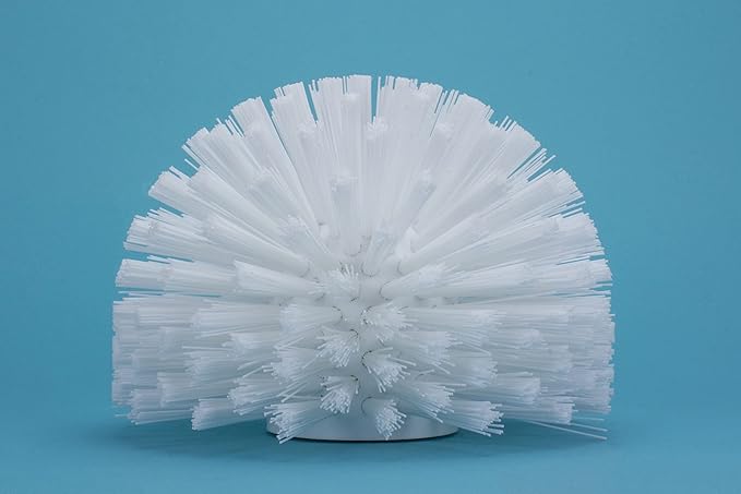 SPARTA Industrial Tank Brush Head Pipe Brush Head, Drain Brush with 3/4" Thread Hole (Handle Not Included) for Commercial Use, Plastic, 4.3 Inches, White