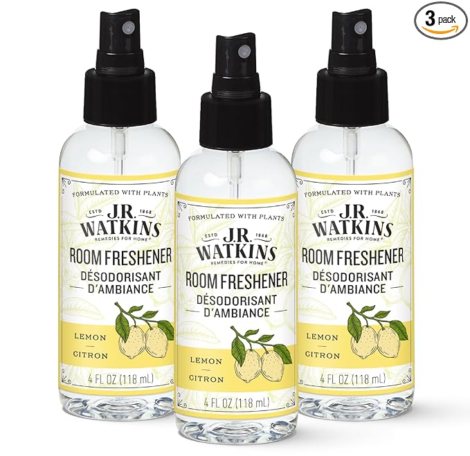 J.R. Watkins Room Freshener - Lemon - 4 Fl Oz(Pack of 3)