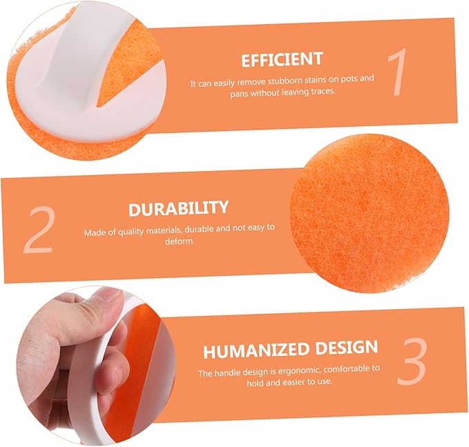 Luxshiny 2pcs Kitchen Cleaning Brush Dish Scrubbers for Dishes Dishwashing Cleaning Supplies