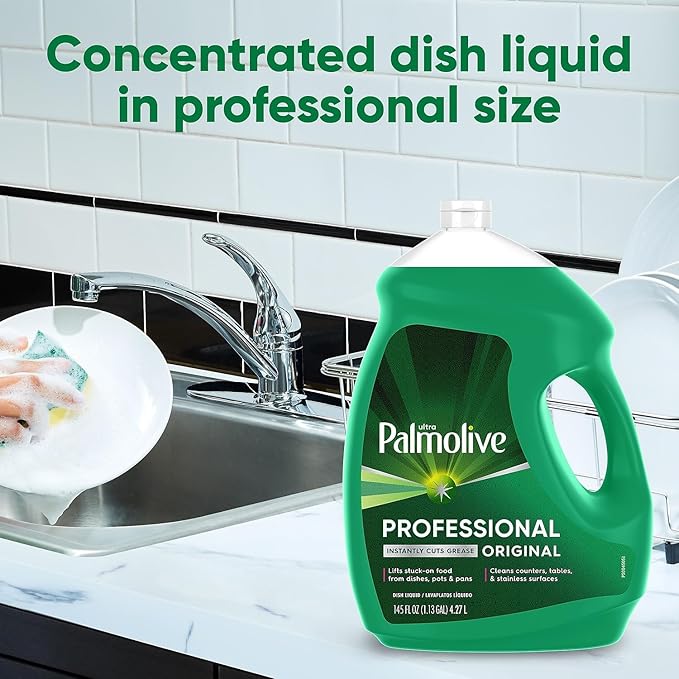 Palmolive Professional Dishwashing Liquid, Fresh Scent, 145 Oz Bottle