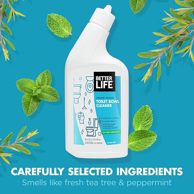 Better Life Toilet Bowl Cleaner 1- Pack + All Purpose Cleaner 24 Oz 2-Pack Clary Sage and Citrus