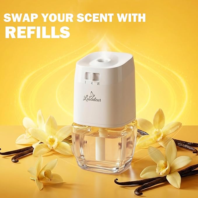 Plug In Air Freshener Refills for Home, Vanilla Scent, 6 Count, 3.96 Fl.Oz, Wall Plug In Refills,Scented Refill for Home, Bathroom, Bedroom, Compatible with Air Wick & Glade, Not for Glade Plus