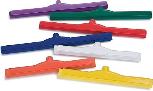 SPARTA 4156768 Plastic Double Foam Squeegee, Commercial Squeegee With Durable Contruction For Cleaning, Commercial, Residential, 18 Inches, Purple, (Pack of 6)