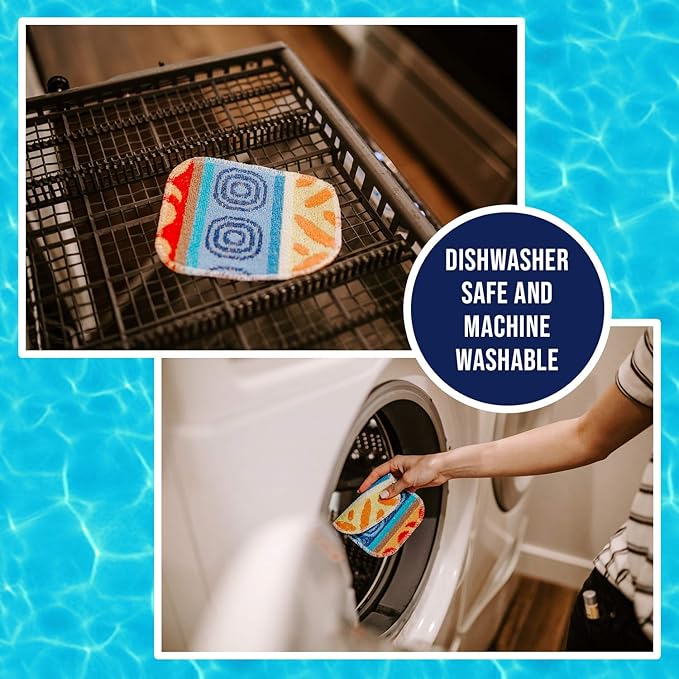 Scratchless Cleaning Pad (3 Pack) for Cleaning Kitchen, Bathroom and Household/Great for Non-Stick Cookware/Reusable/Long-Lasting/Environmentally Friendly