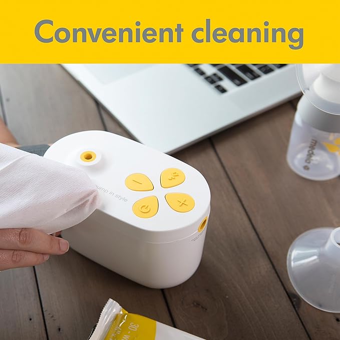 Medela Quick Clean Wipes for On-the-Go Cleaning of Breast Pumps, Accessories, and Various Surfaces, Plant-based, Resealable,1 Count (Pack of 360)