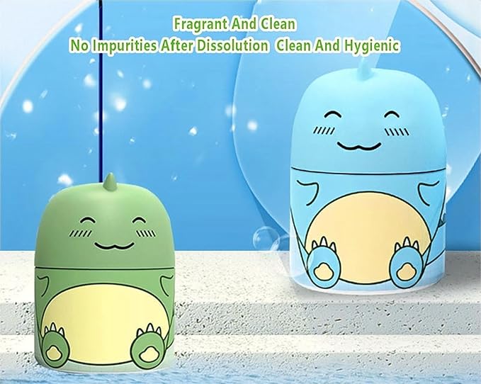 Toilet Bowl Cleaner Bottle Krazy Klean Pro Toilet Cleaner Cute Dinosaur Cleaning Odor Removal Stain Removal Makes Toilet Bowls Look New with a Light Fresh Scent- Green