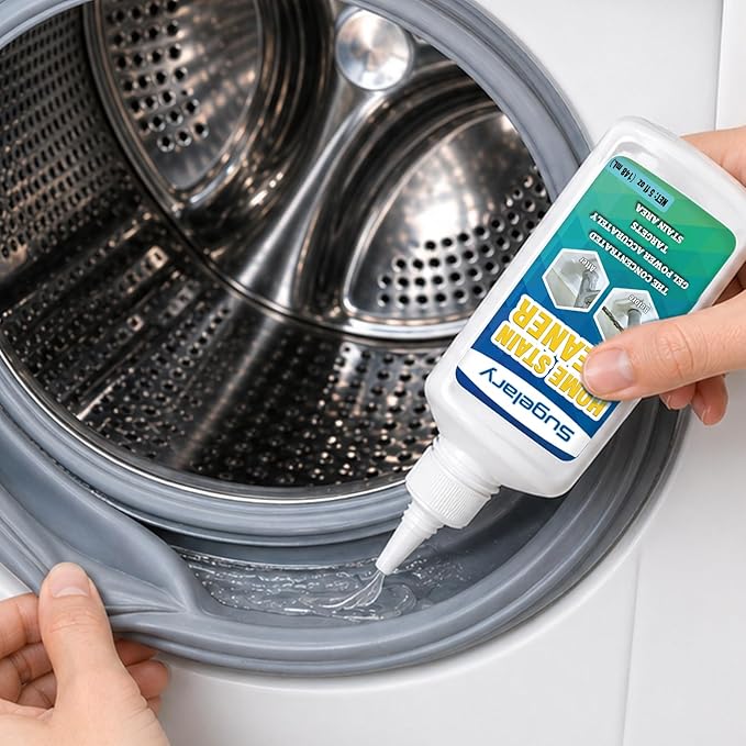 Sugelary Mold Stain Cleaner, 5 fl oz Mold Stain Cleaner Gel for Washing Machine, Home Stain Cleaning Gel for Fridge, Tile, Grout, Sink and Bathroom Use