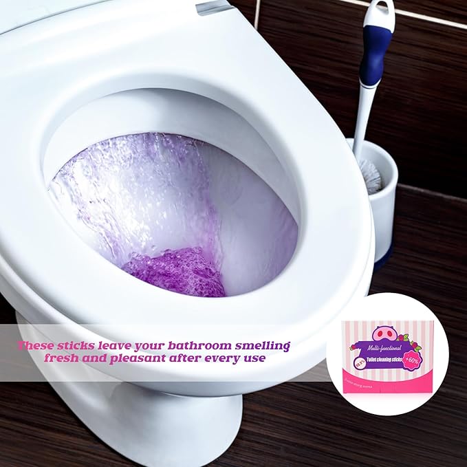 Baysea Multi-Functional Toilet Cleaning Sticks-Drop in Tank Cleaner & Freshener with Long-Lasting Freshness for Toilet Bowl