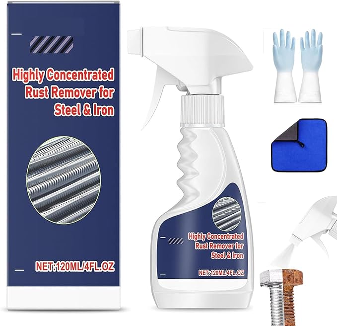 FKMEE Averyard Rust Remover, Heavy Duty Metal Cleaner, Highly Concentrated Rust & Stain Remover for Steel & Iron, Multipurpose Rust Cleaner for Tools, Parts & Surfaces (1)