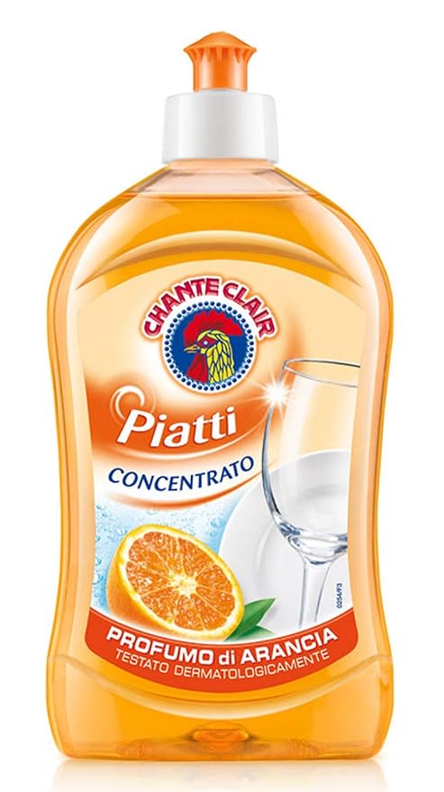 Chante Clair - Liquid Concentrate Dishes Detergent, Orange Scent 500ml / 16.91 fl.oz, pack of 2