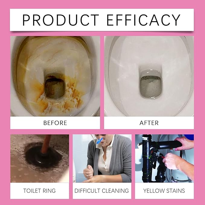 Toilet Bowl Cleaner Tablets 8 Pack, Multi-functional Toilet Cleaning Sticks, Long-Lasting Drop-in Tank Tablets with Sustained-Release Technology, Fight Tough Stains Odors,Compatible with Most Toilets