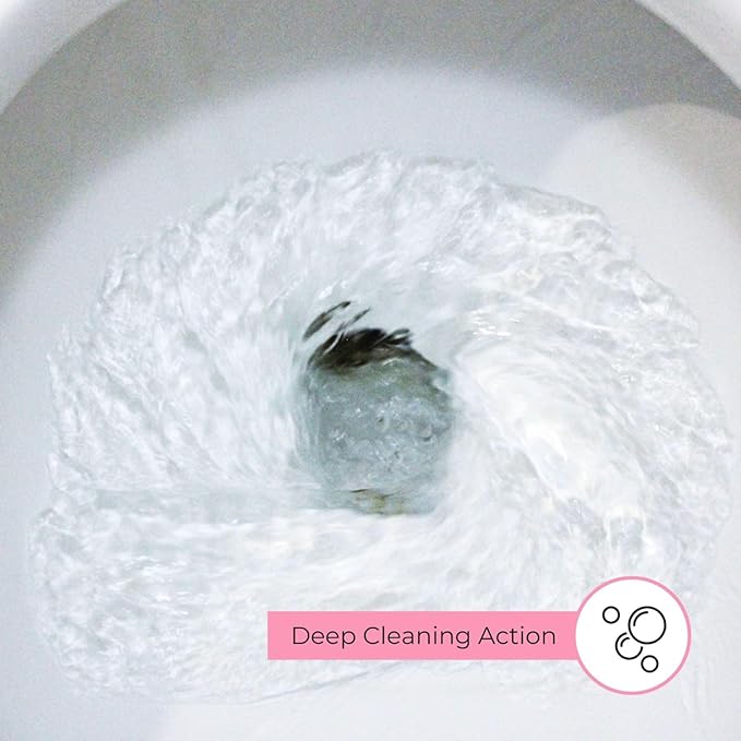 Astonish Foam & Fresh Pink Peony Scented Toilet Blocks - Powerful Odor Control Cleaning Formula Prevents Hard Water Stain Build Up – 2 Blocks, Lasting Freshness For Up to 300 Flushes per Block