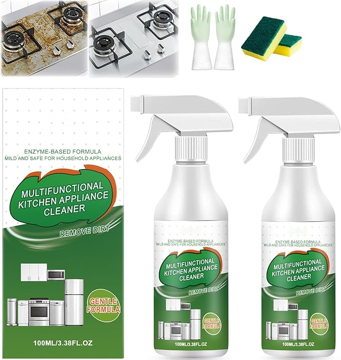 Multi-Purpose Enzyme Foam Cleaner, Versatile – Kitchen & Home, Bathroom Descaler Foam Cleaner Spray (2PCS)