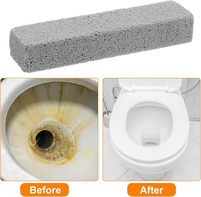 HARFINGTON 12pcs Natural Pumice Stone, Toilet Bowl Cleaner Pumice Stone for Hard Water Marks Cleaning on Toilets, Grills, Tiles, Grout, Sinks, Bathtubs, Pools, Gray