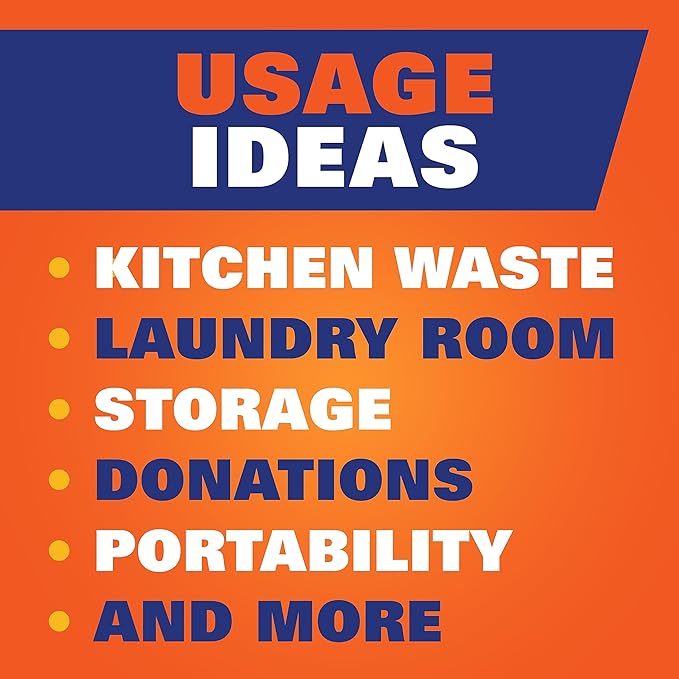 Hefty Ultra Strong 13 Gallon Trash Bags, Tall Kitchen Trash Bags 13 Gallon Size, Drawstring Closure, Continuous Odor Control, White, Clean Burst Scent, 40 Bags