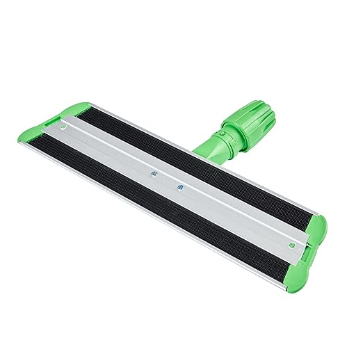 Restaurantware-Clean Tek Professional 15.7 Inch Flat Mop Plate Frame, 1 Quick Connect Mop Frame for Wet Or Dry Pads - Pads Sold Separately, Durable, Green Aluminum Cleaning Pad Base