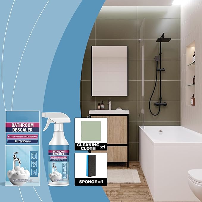 120 ml/4 fl oz Bathroom Descaler Foam Cleaner Spray - Bathroom Foam Cleaner Spray (3Pcs)