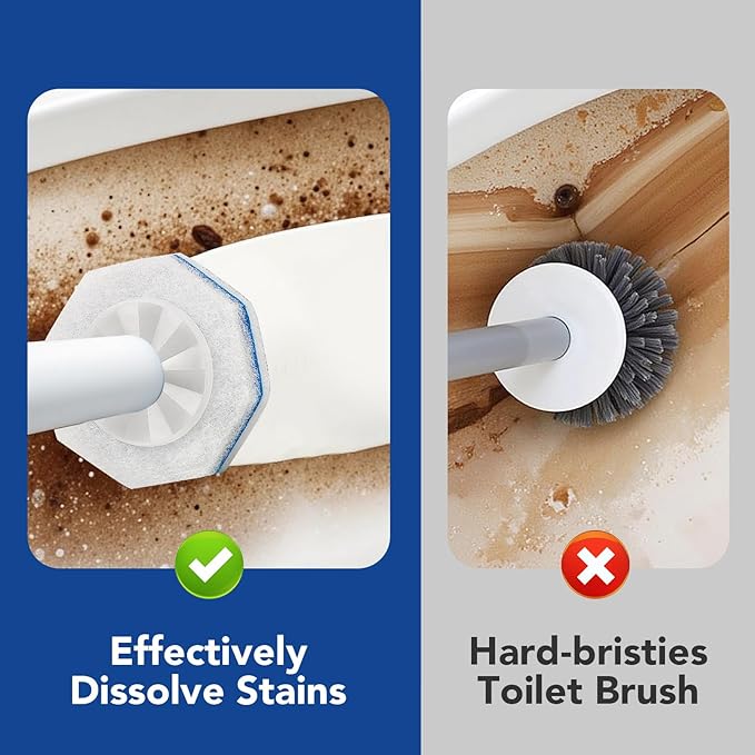 50 Count Disposable Toilet Wand Refills for Clorox, Compatible with Clorox Toilet Wand for Bathroom Cleaning