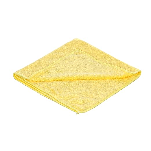 Unger MB40J SmartColor MicroWipe Microfiber Cloth, 16" Length x 16" Width, Yellow (Case of 10)