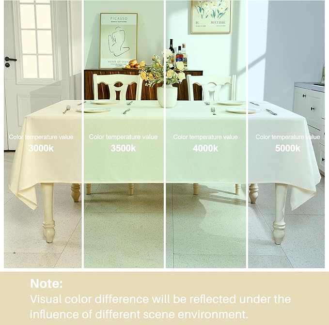 IVAPUPU Textured Linen Table Cloth for Rectangle Table - Ivory Tablecloths Rectangular Waterproof Wrinkle Free Wipeable Dining Cover for Spring Wedding Birthday Kitchen Decor, 60 x 84 Inch