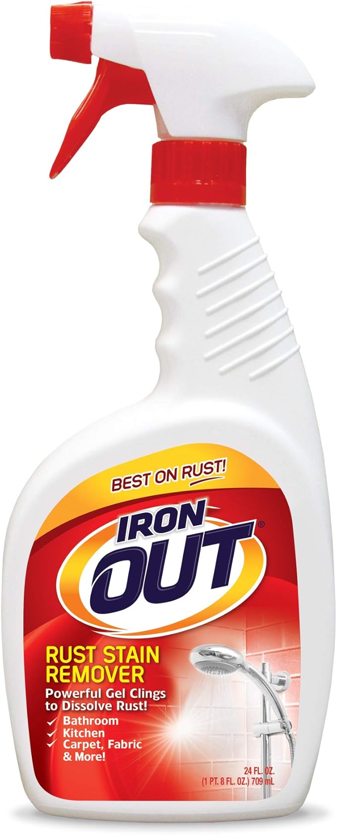 Iron Out Rust Stain Remover Automatic Toilet Bowl Cleaner Tablets, Powerful Gel Spray and Powder