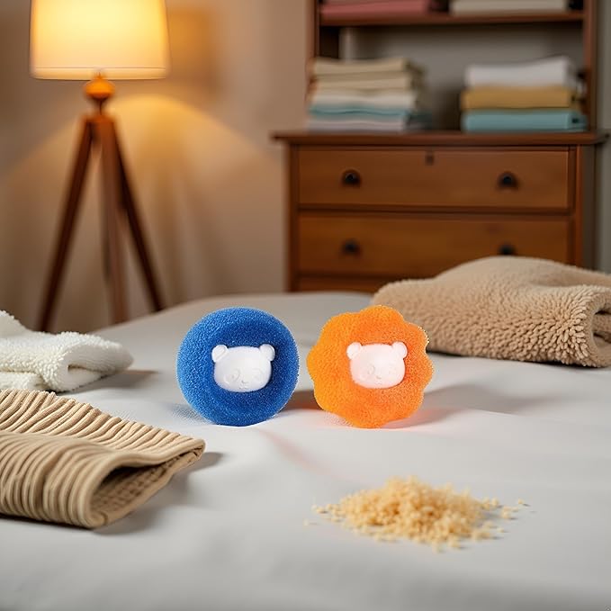 Blue Reusable Hair Remover Washing Machine Hair Catcher Laundry Ball Dryer Ball for Clothing Dog Cat Pet Hair Remover
