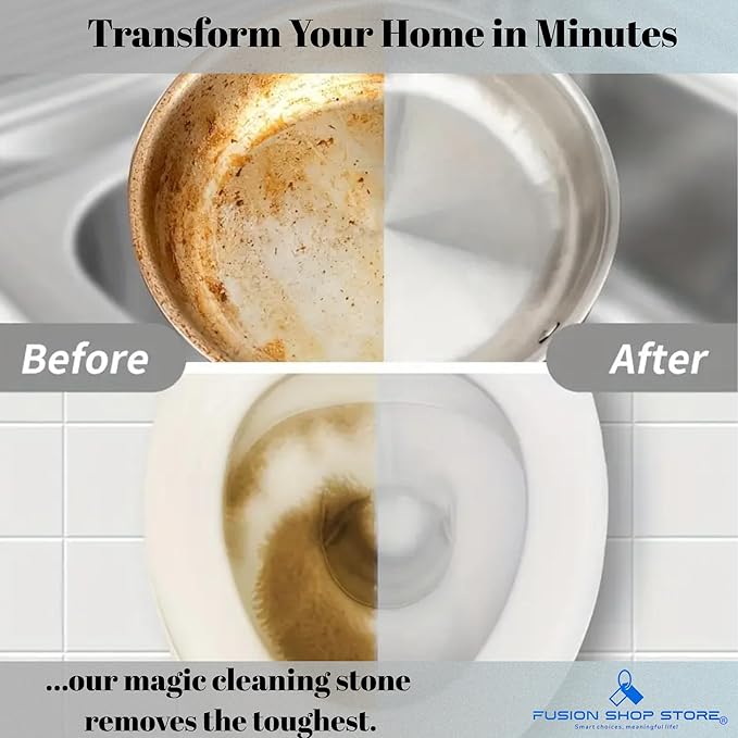 4 Pack Pumice Stone Toilet Bowl Cleaner with Handle – Heavy Duty Toilet Pumice Stick for Hard Water Stains, Calcium & Rust Removal – Toilet Bowl Ring Remover Cleaning Tool