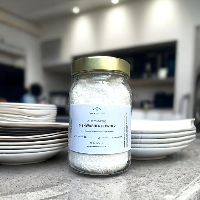 Automatic Dishwasher Powder Powered by Enzymes 16 Oz (Unscented)