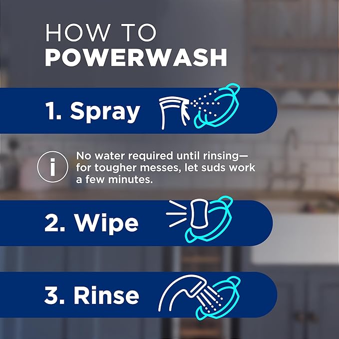 Dawn Powerwash Lemon Dish Spray, Dish Soap Starter Kit, 16 Fl Oz, Pack of 6