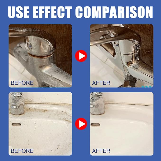 2 Pcs Bathroom Descaler Foam Cleaner, 2.02 floz Bathroom Descaler, Stubborn Stains Cleaner, All Purpose Rinse Cleaning Foam Spray for Toilet, Glass, Faucet (3)